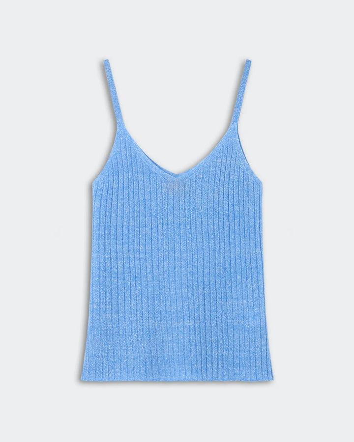 Breezy Rib Tank in Delft Blue