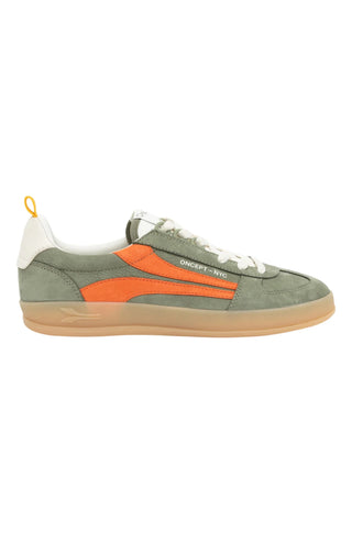 Fez Sneaker in Dark Olive Suede