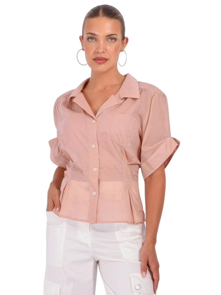 The Breeze Blouse in Blush