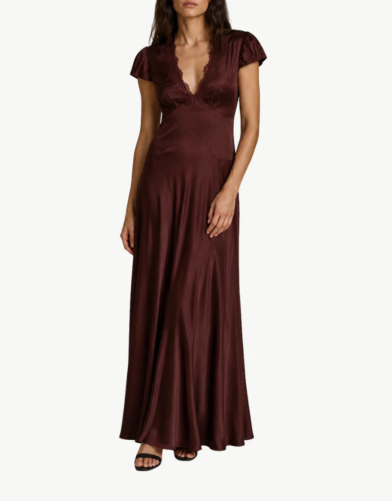 The Coraline Dress in Equestrian Brown