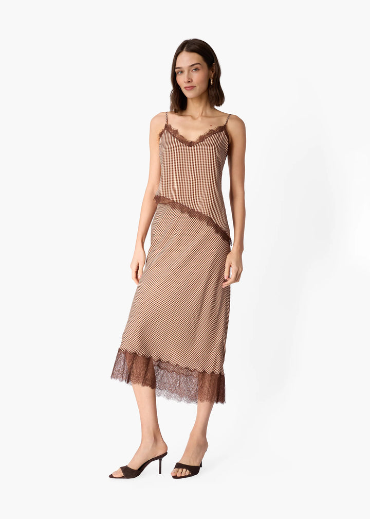 Lizette Camisole Brown Gingham