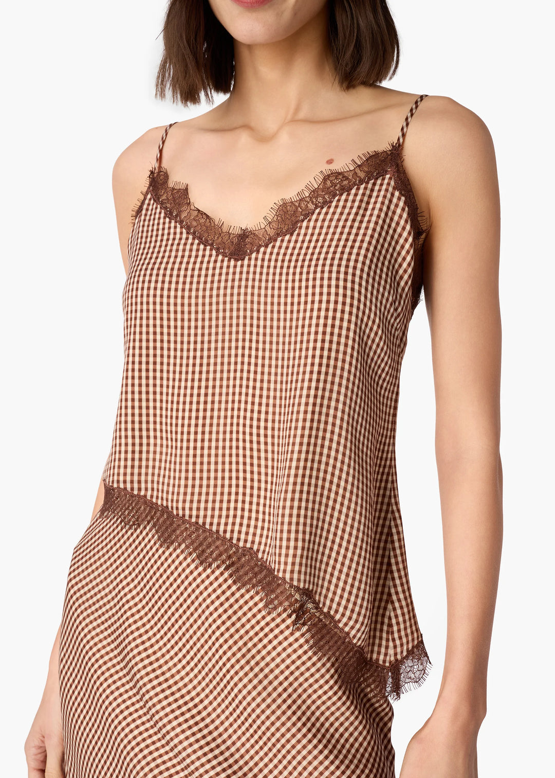 Lizette Camisole Brown Gingham