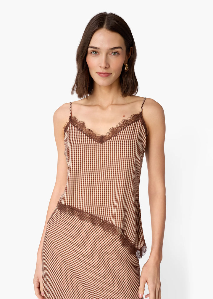 Lizette Camisole Brown Gingham