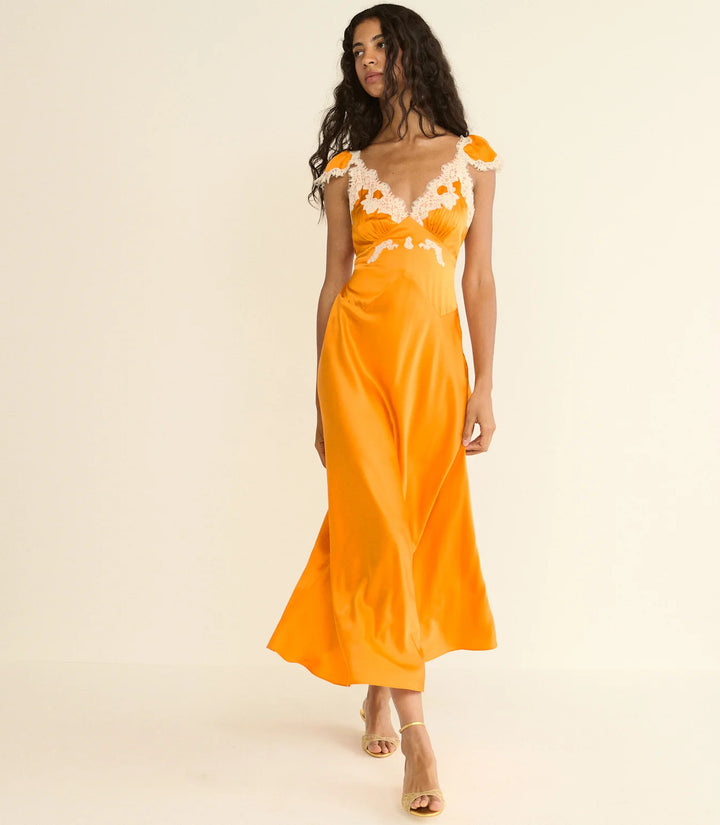 Fiona Dress in Orange