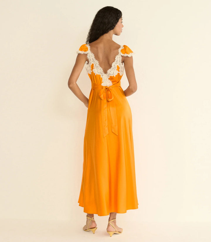 Fiona Dress in Orange
