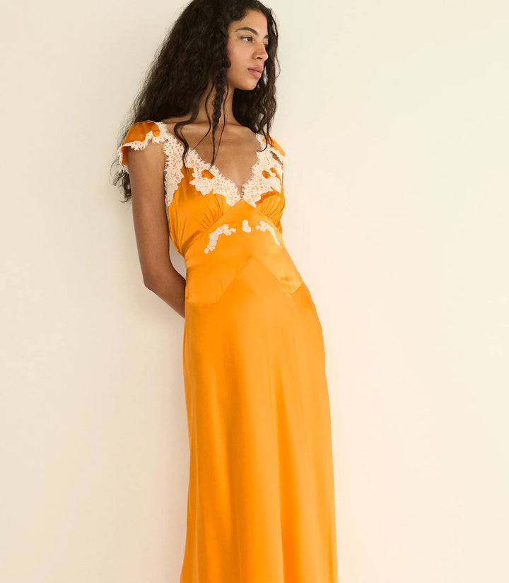 Fiona Dress in Orange