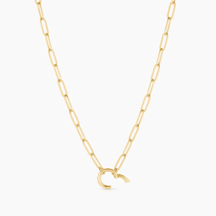 Finn Paperclip Charm Necklace