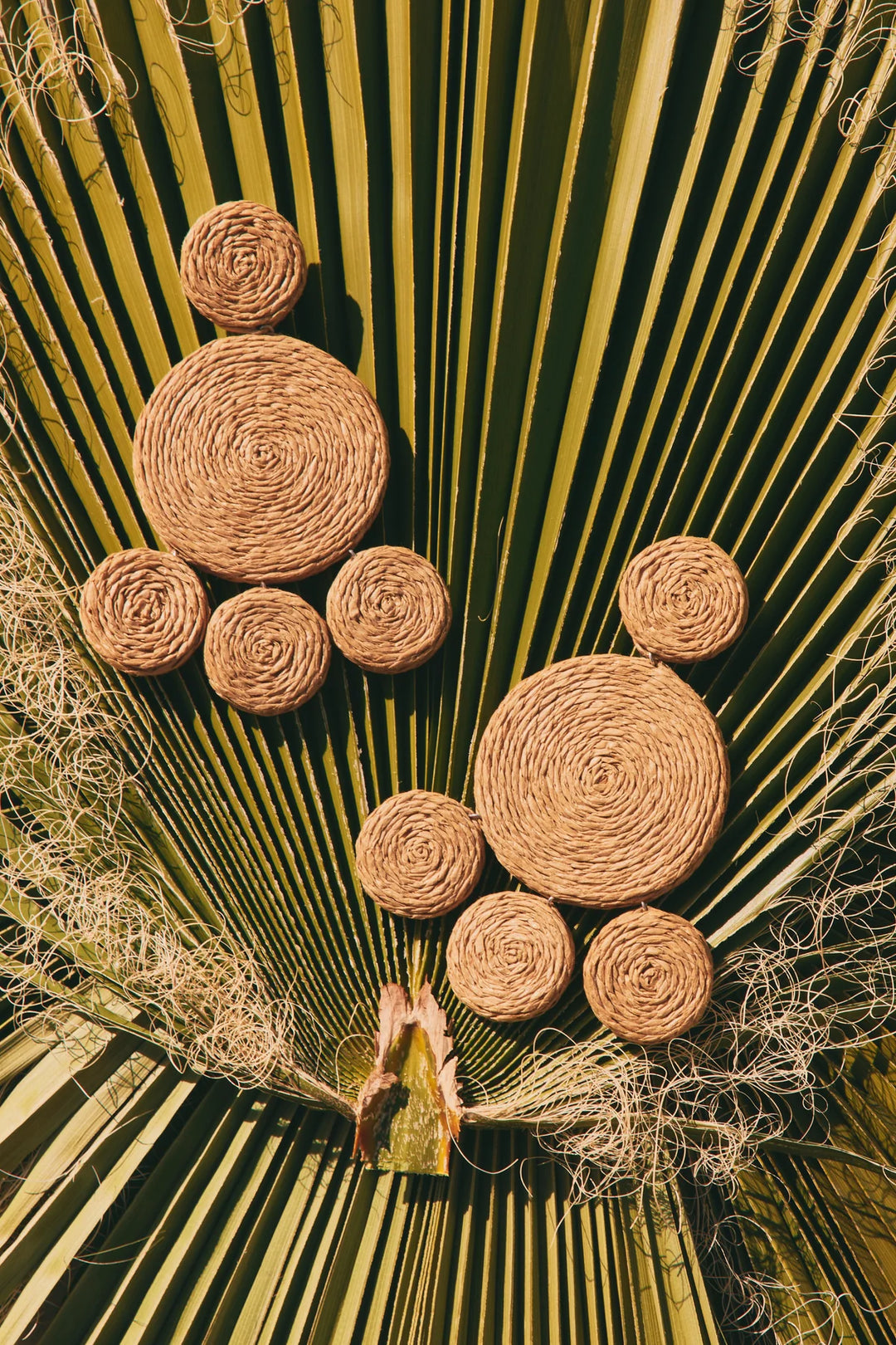 Raffia Deco Earring in Raffia