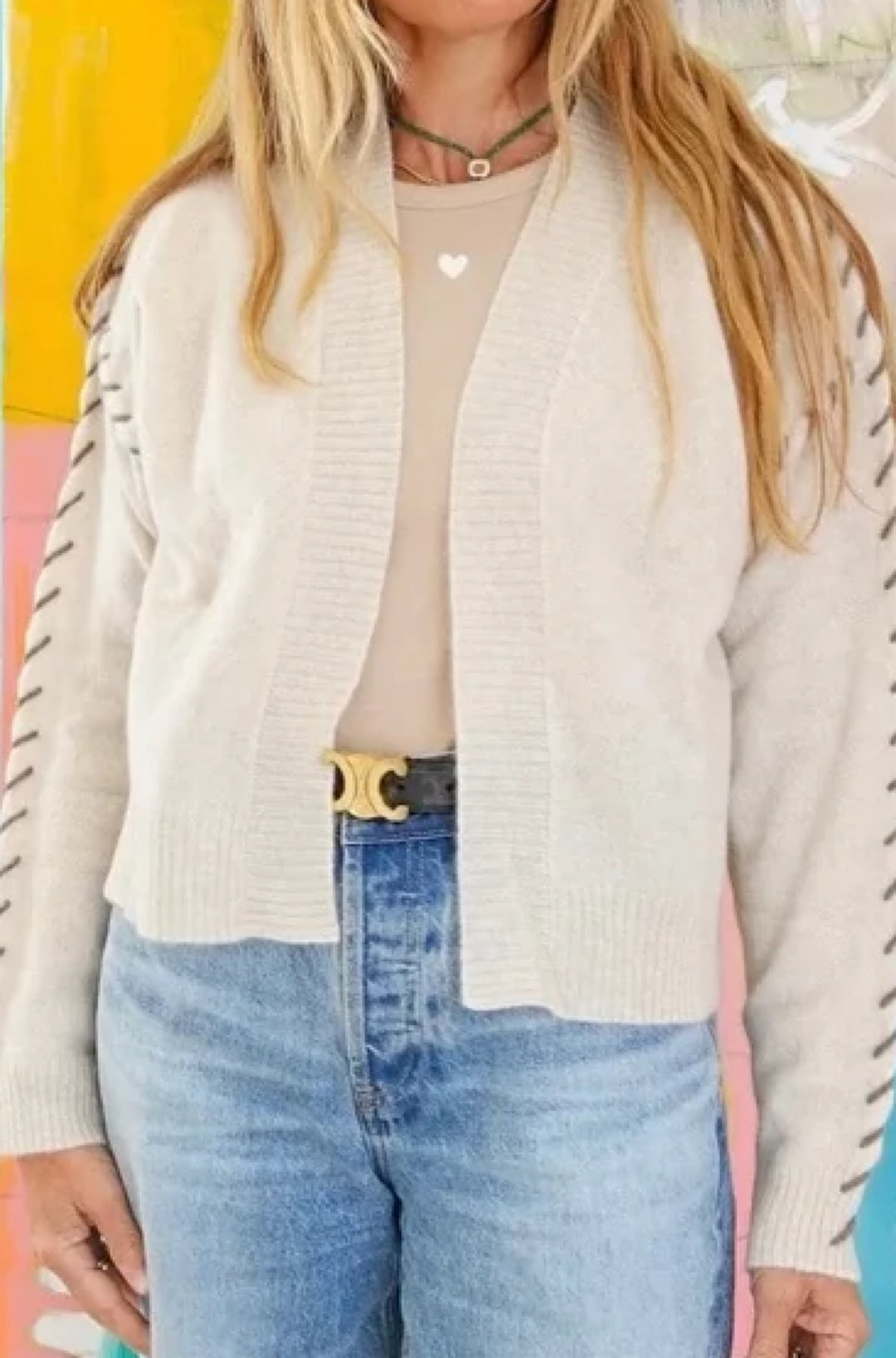Sienna Cashmere Cardigan in Natural