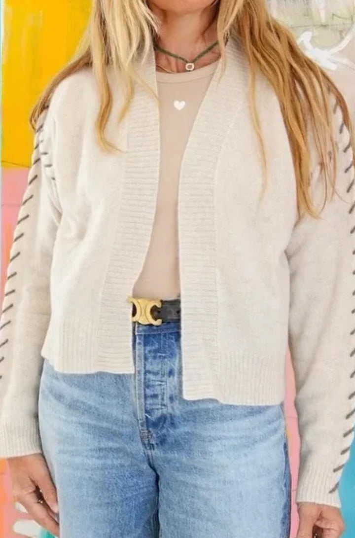 Sienna Cashmere Cardigan in Natural