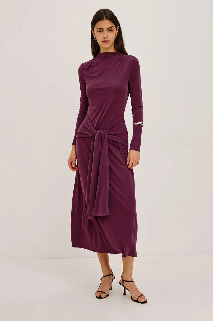 Hollis Dress in Wine