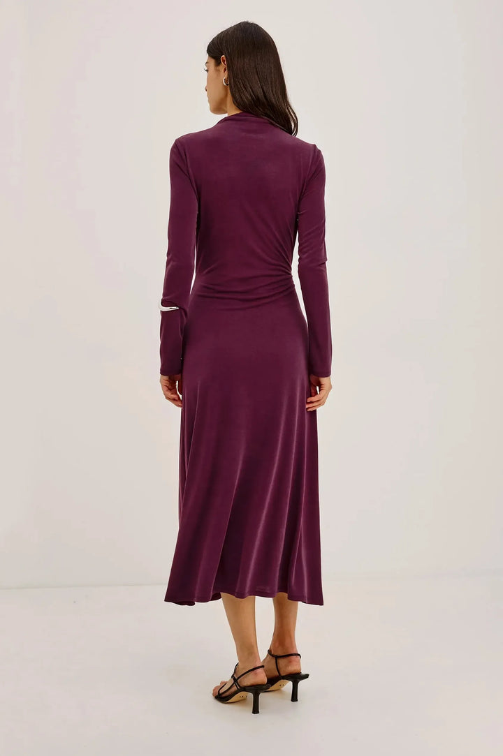 Hollis Dress in Wine