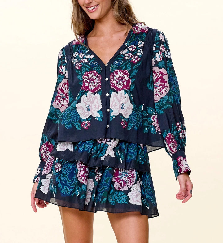 Cosima Top in Juliet Ebony