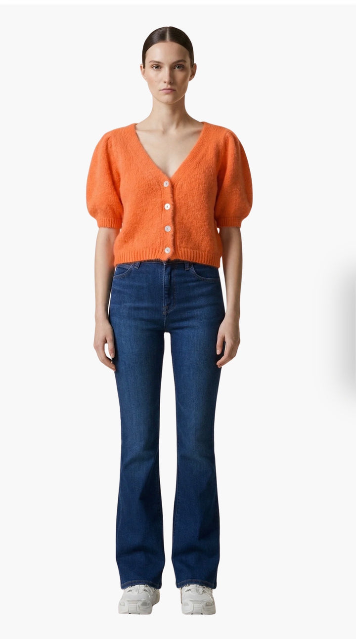 Harper Cardigan in Orange
