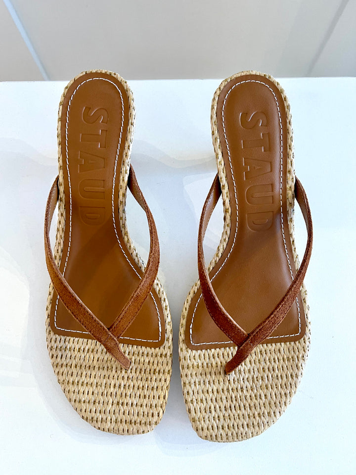 Freja Thong Kitten Heel in Tobacco Natural