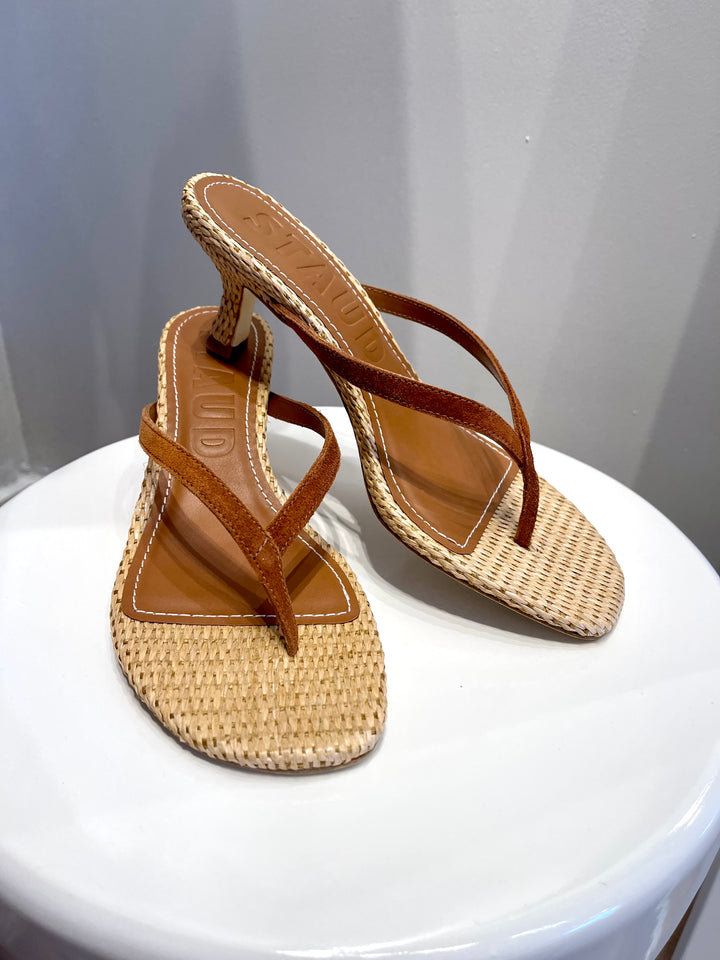 Freja Thong Kitten Heel in Tobacco Natural
