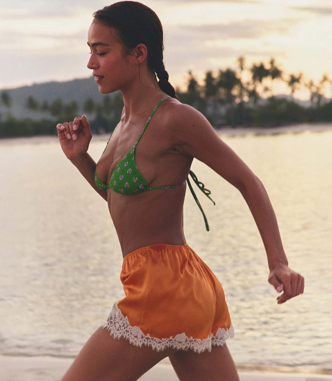 Iona Shorts in Tangerine