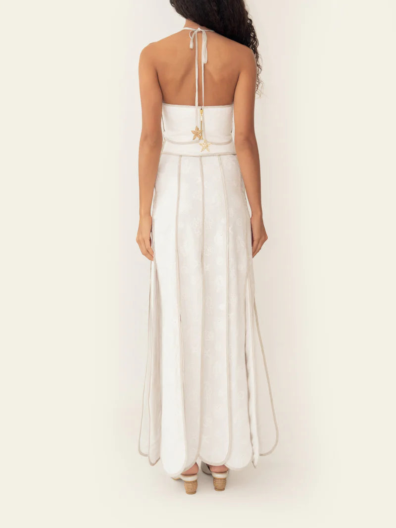 The Lena Top in Ivory Seashells