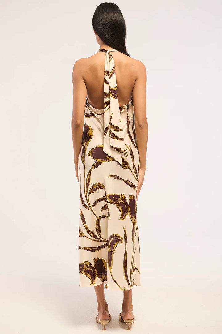 Ida Dress in Mahogany Calla Lilly