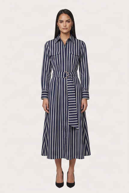 Laura Dress in Zayn Stripe