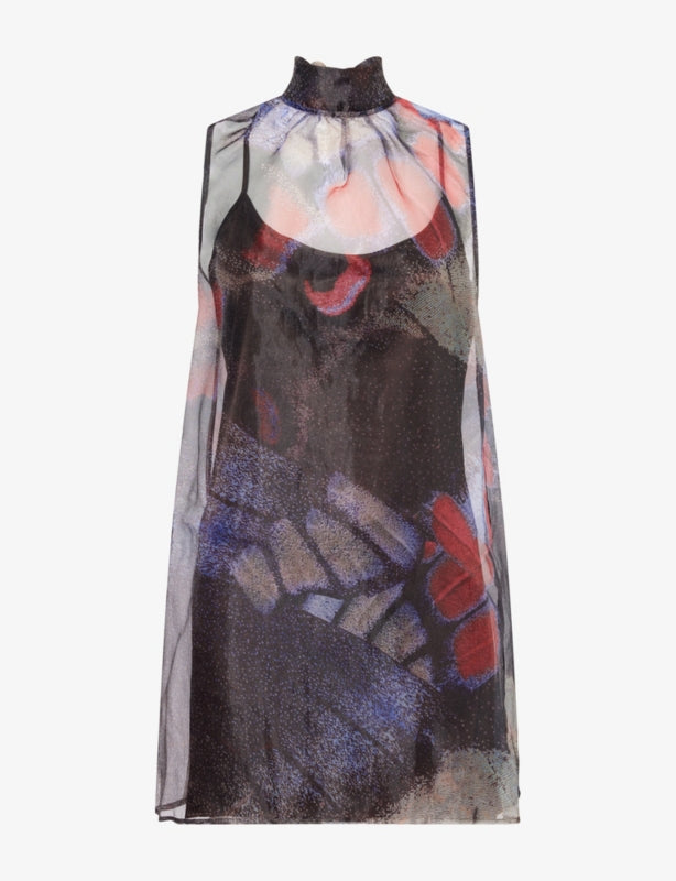 Albee Mini Dress Butterfly Fuchsia