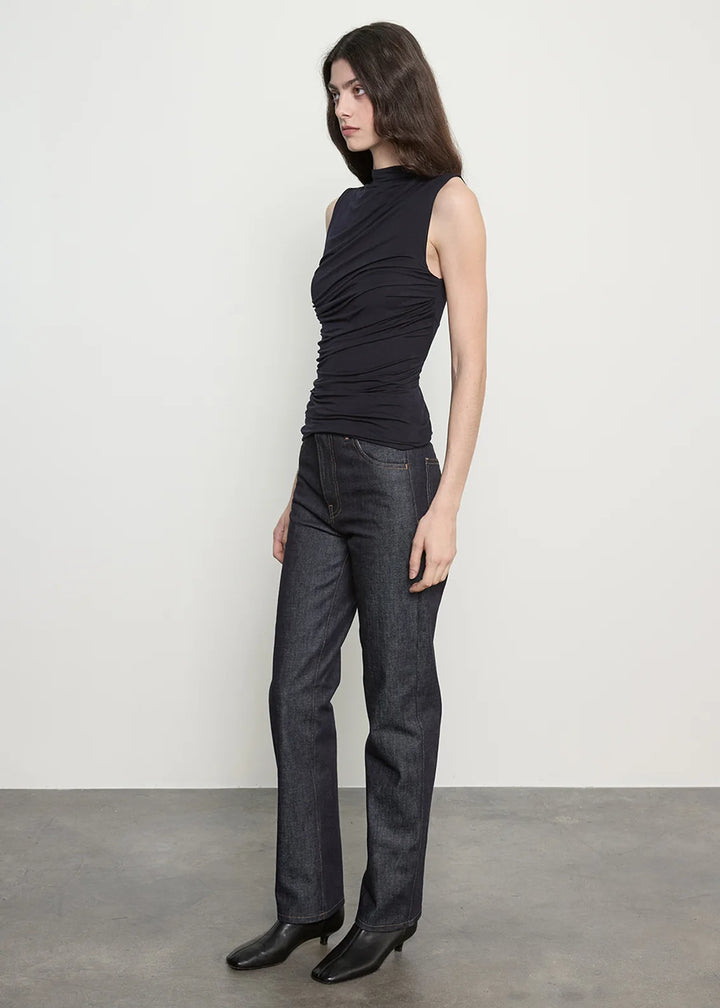Fluid Jersey Sleeveless Twist Top