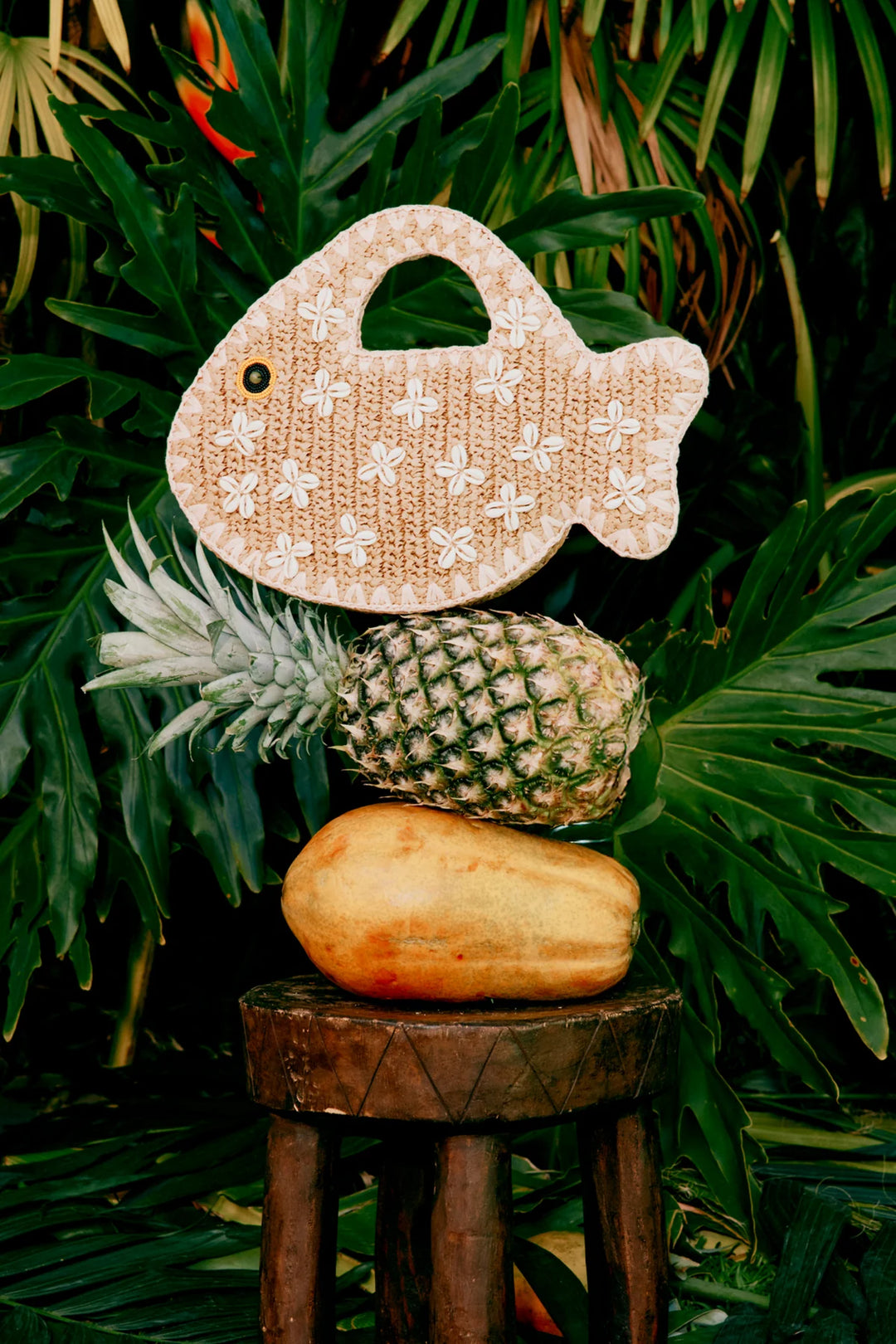 Puka Fish Bag in Natural