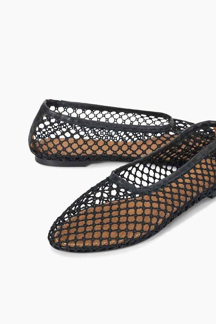 Alba Ballet Flat Black Netting