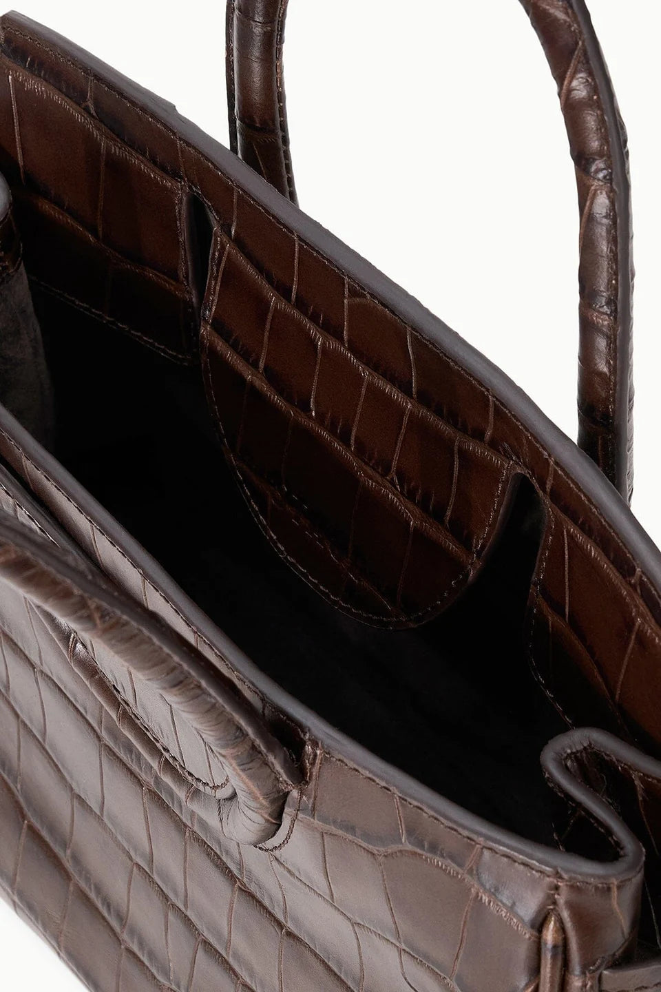 Maude Mini Carryall Espresso Croco