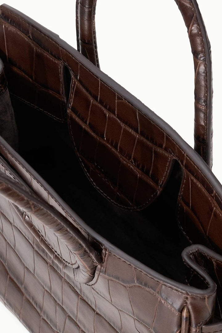 Maude Mini Carryall Espresso Croco
