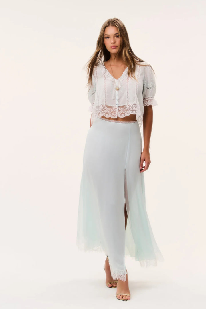 Sybel Silk Chiffon Maxi Skirt
