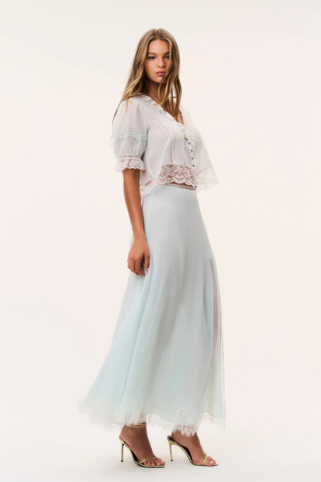 Sybel Silk Chiffon Maxi Skirt
