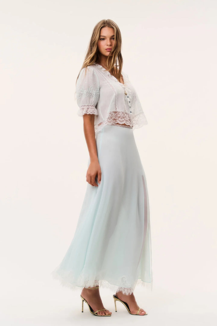 Sybel Silk Chiffon Maxi Skirt