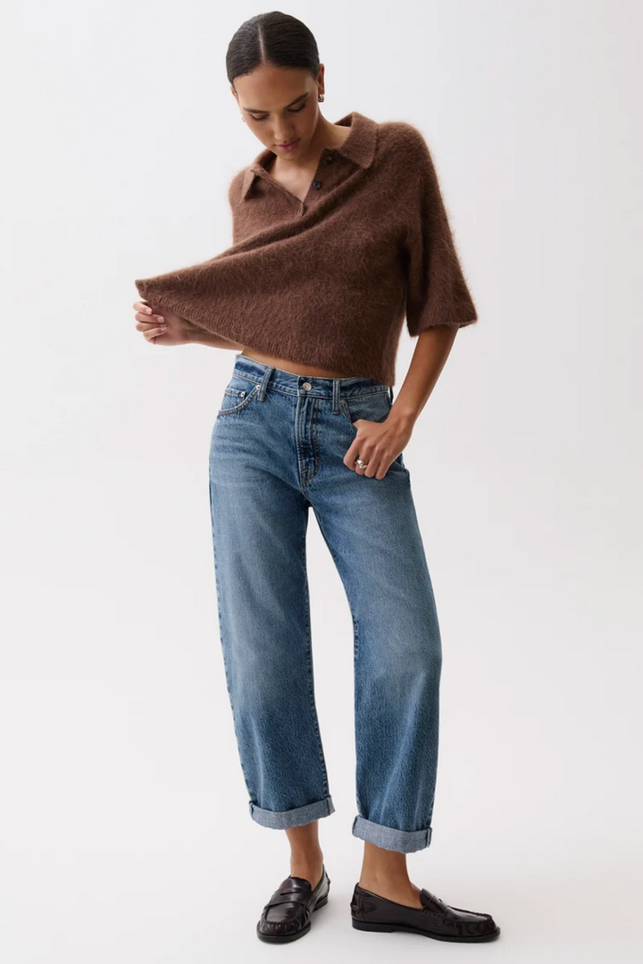 Donny Rolled Hem Boyfriend Jean- Wilcox
