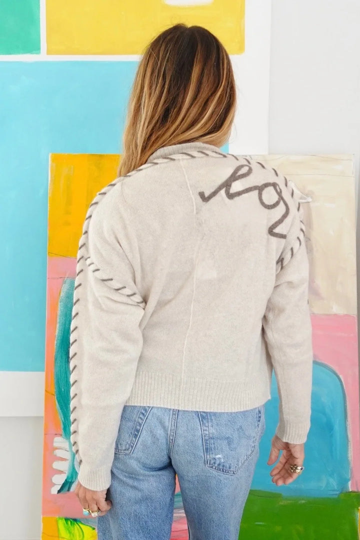 Sienna Cashmere Cardigan in Natural