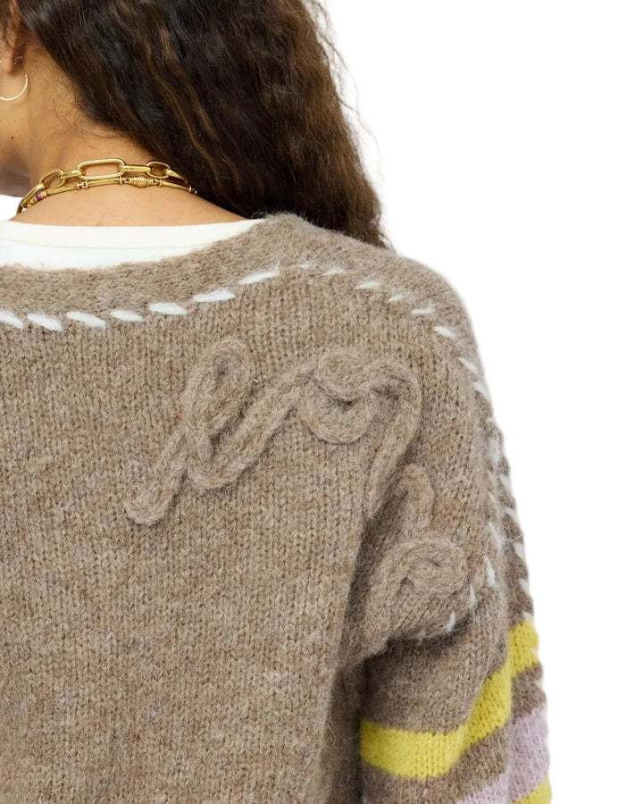 Sienna Stripe Cardigan in Stripe Multi