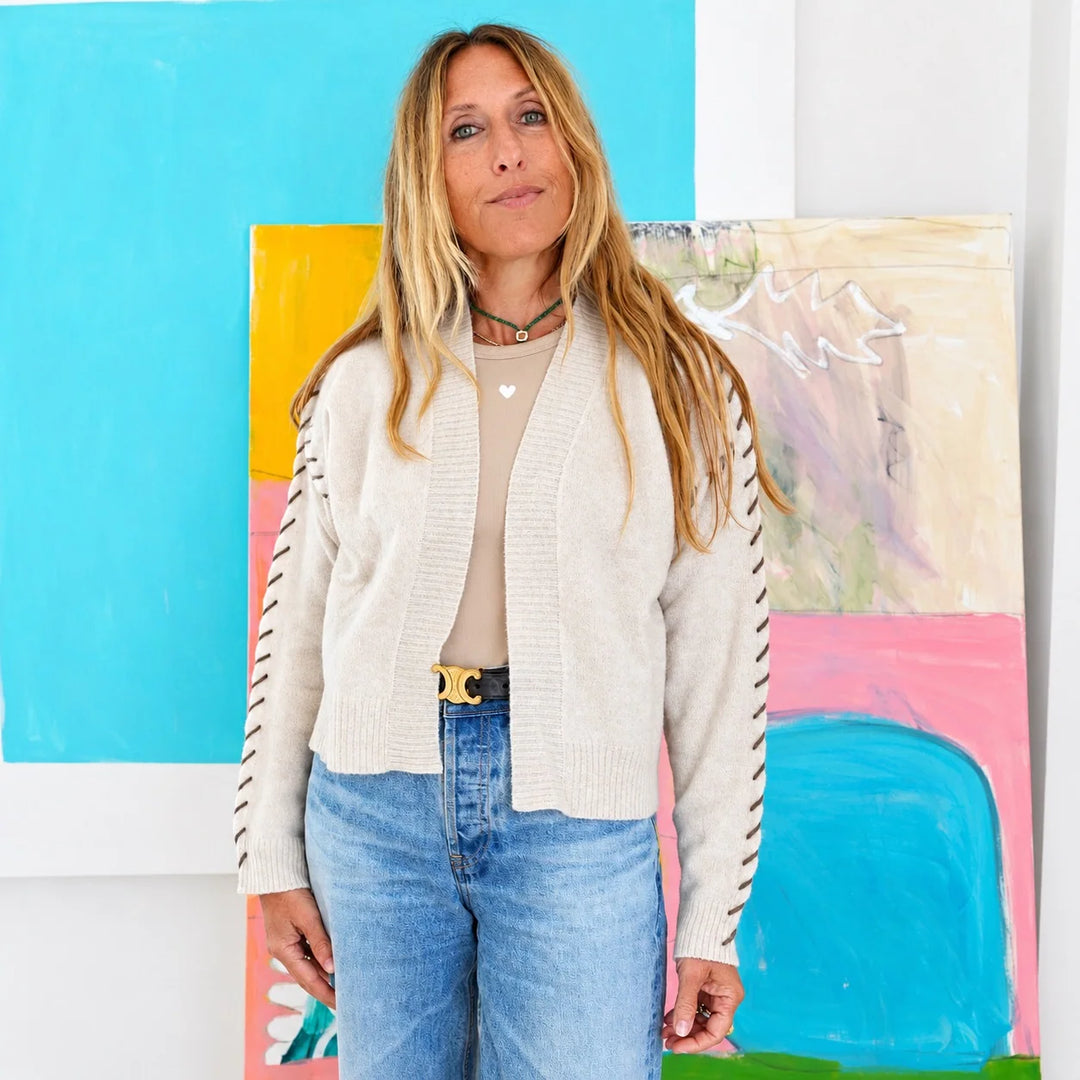 Sienna Cashmere Cardigan in Natural