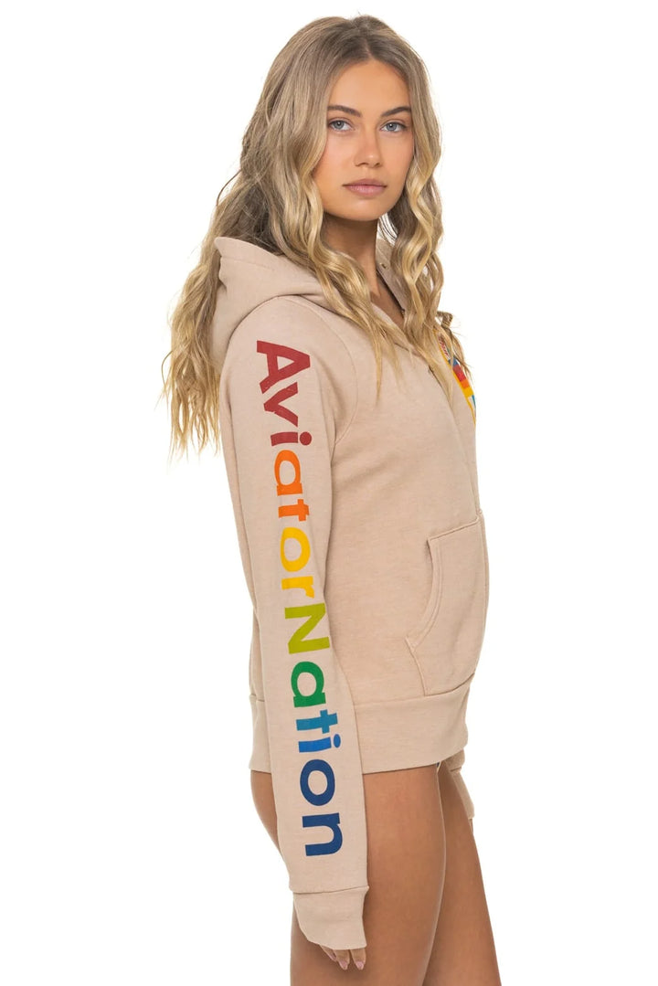 Aviator Nation Venice Hoodie in Sand