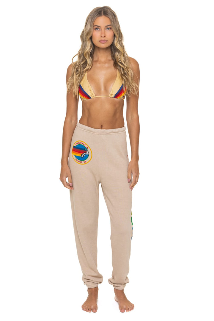 Aviator Nation Venice Sweatpants in Sand
