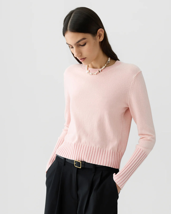Sunwash Shrunken Crew in Sprinkle Pink
