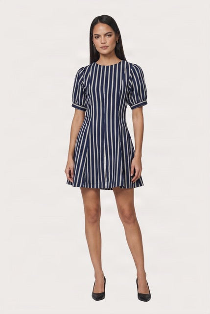 Tess Dress in Zayn Stripe