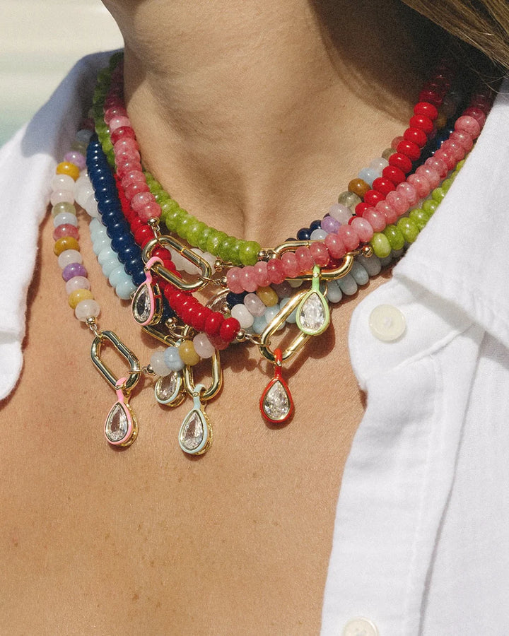 Carries Fav Necklace in White