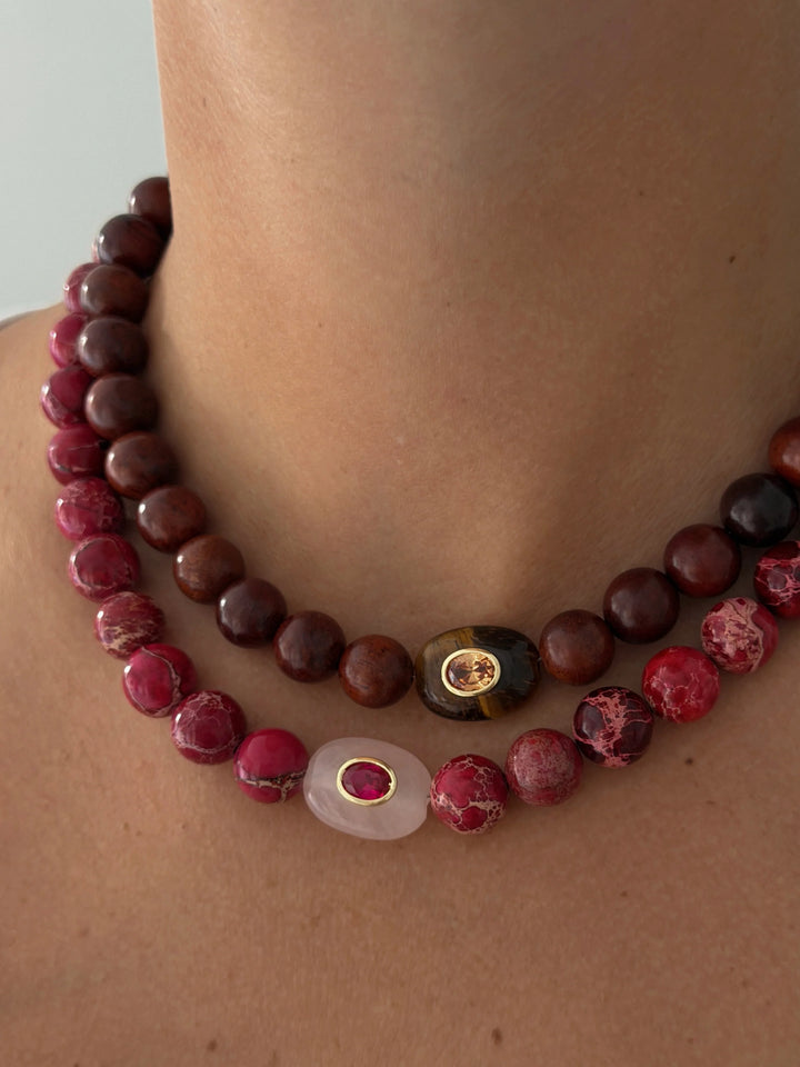Beaded Hillstone Necklace