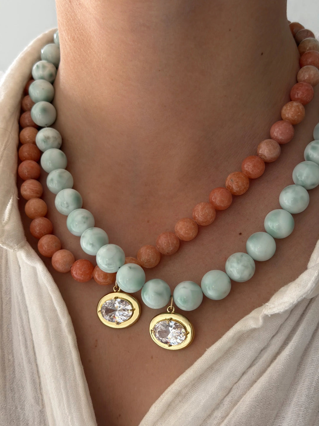 Naples Necklace in Orange