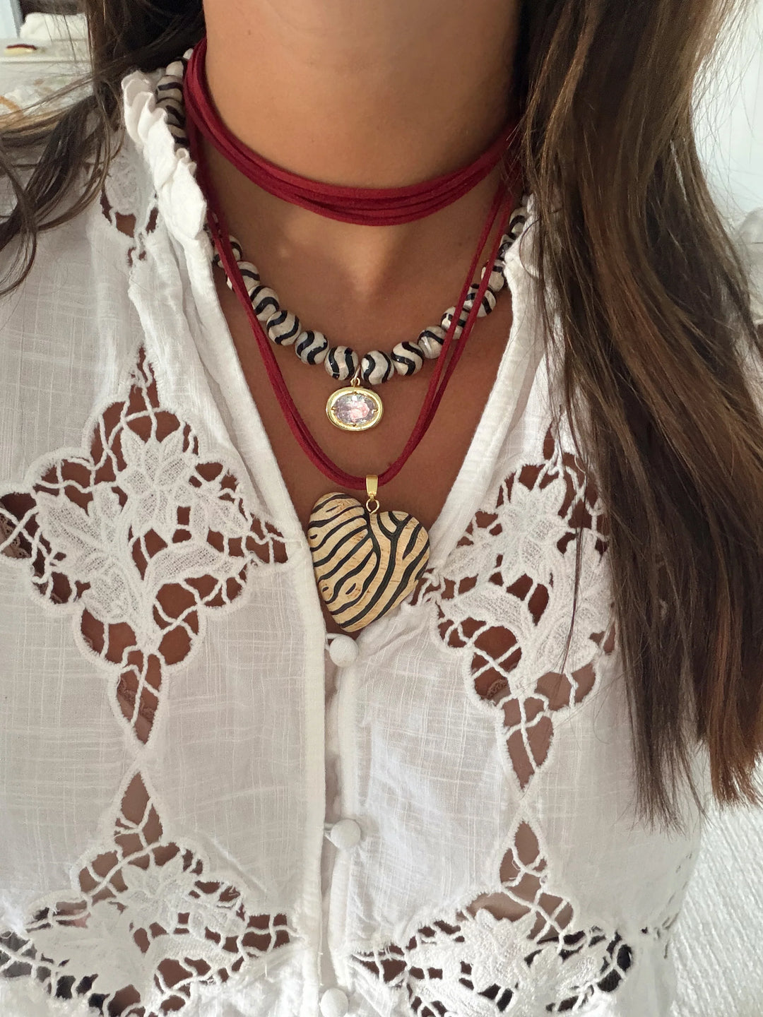 ZEBRA NAPLES NECKLACE