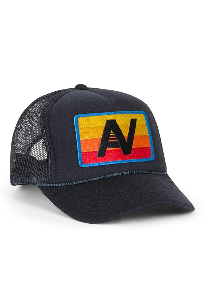 LOGO RAINBOW VINTAGE TRUCKER HAT NAVY