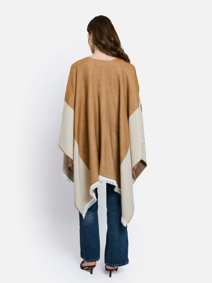PONCHO VILLANDRY CHESTNUT &amp; MARROW