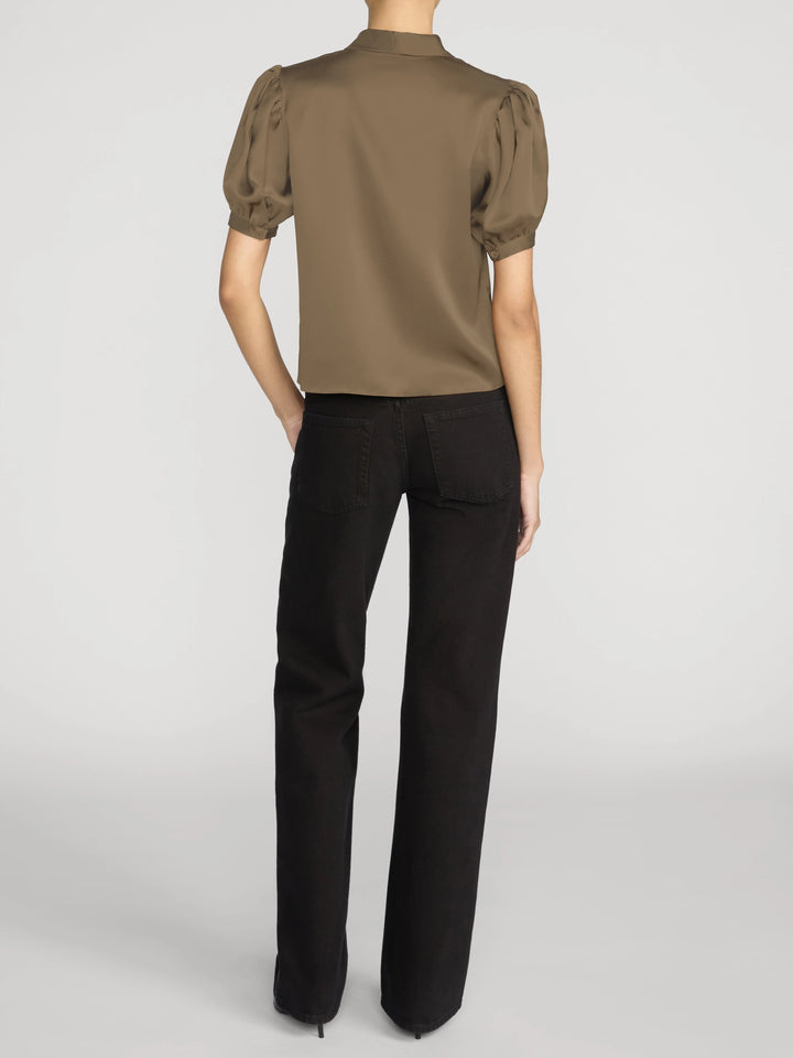 The Sonnet Blouse in Moss