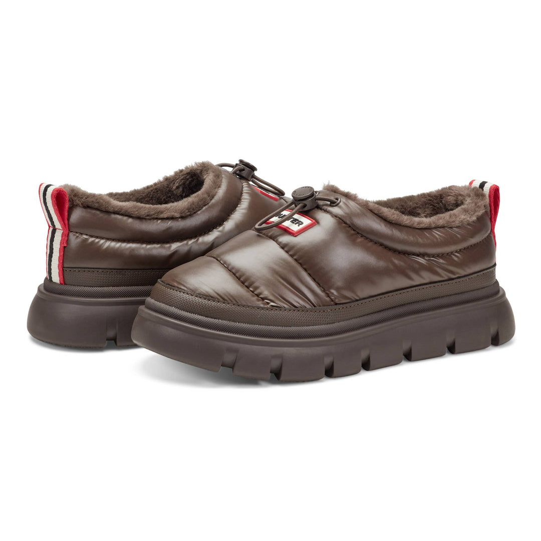 Hunter Madi Mules in Dark Brown