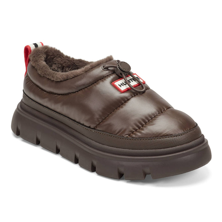 Hunter Madi Mules in Dark Brown